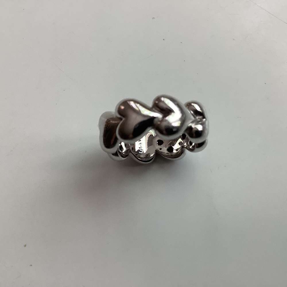 Margo Manhattan Sterling Silver Hearts Band Ring, size 6